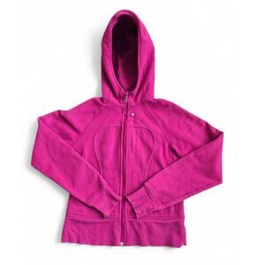 Lululemon Scuba Hoodie Raspberry Glo Light Size 8